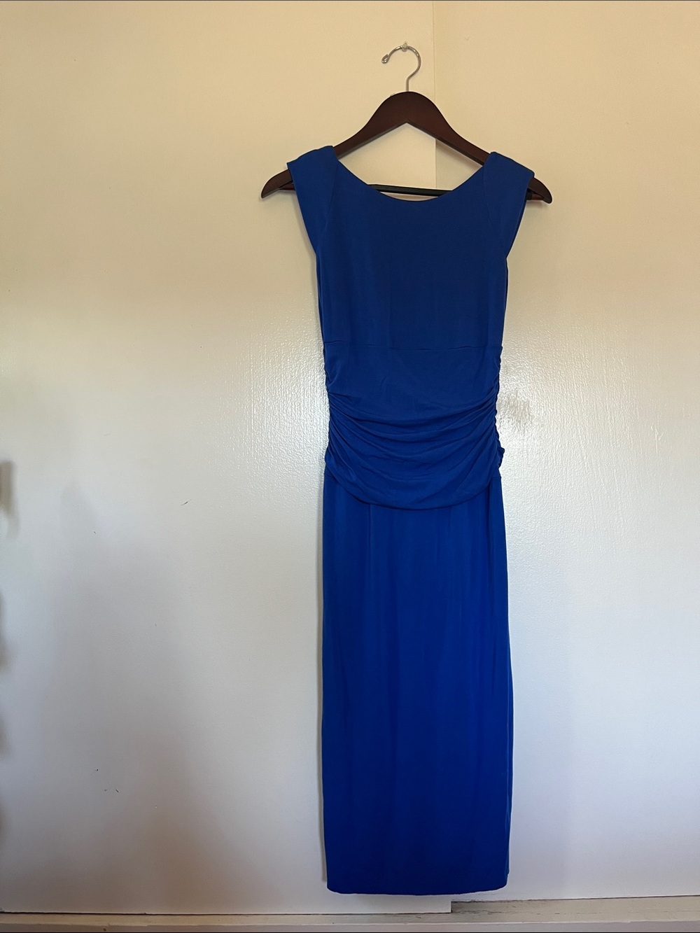 Bailey 44 Cobalt Blue Ruched Waist Maxi Dress